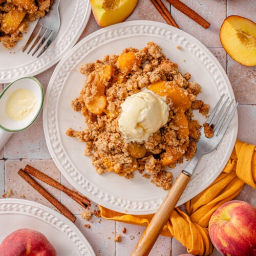 Refined Sugar Free Peach Crumble