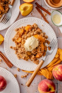 Refined Sugar Free Peach Crumble