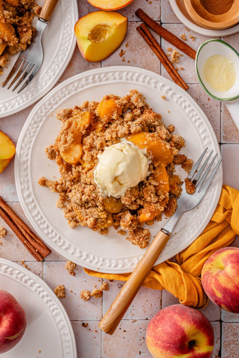Refined Sugar Free Peach Crumble