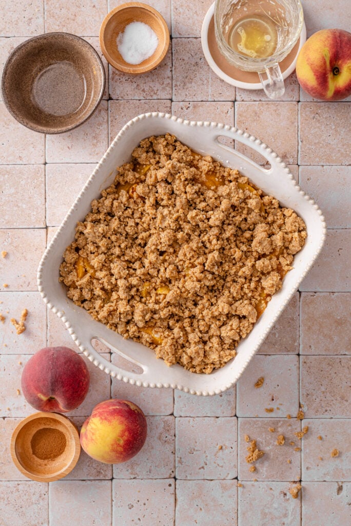 Refined Sugar Free Peach Crumble
