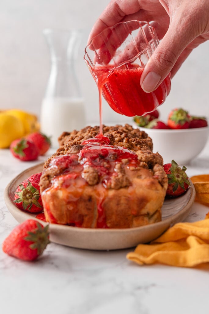 Strawberry Shortcake Banana Bread