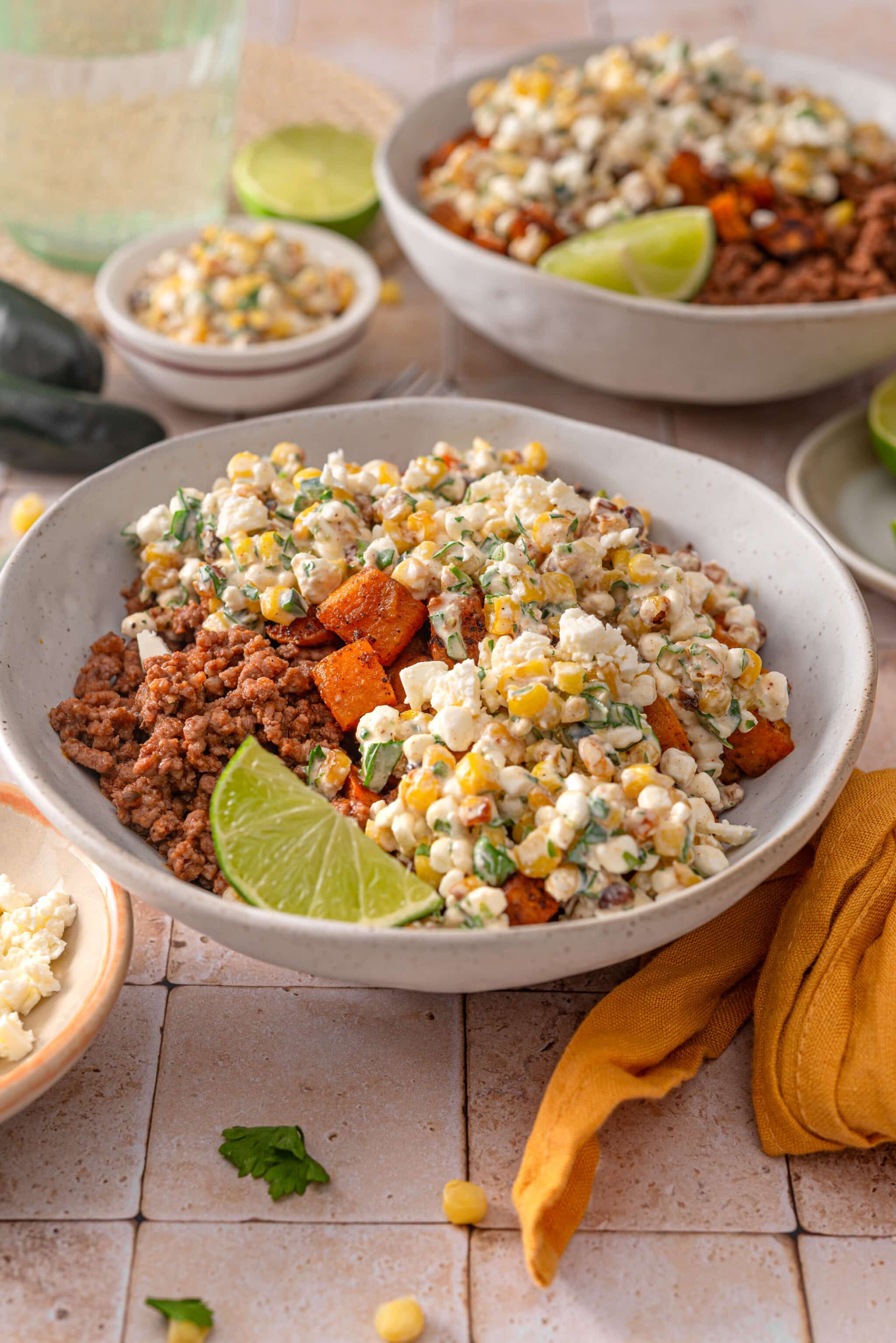 Street Corn Beef Bowls (Easy Taco Beef Bowl Recipe)