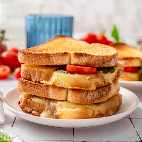 Sheet Pan Tomato Basil Grilled Cheese