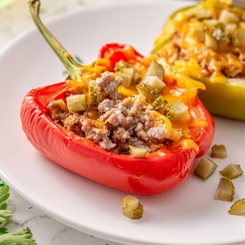 Cheeseburger Stuffed Peppers