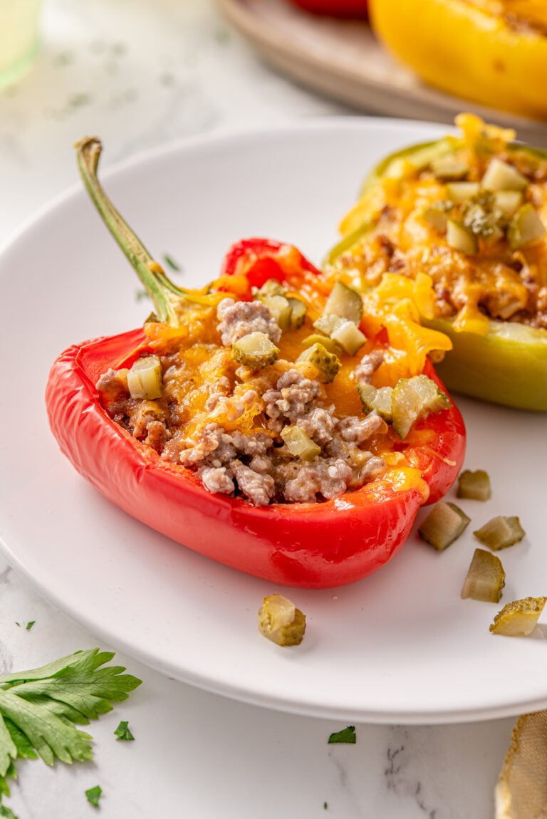 Cheeseburger Stuffed Peppers