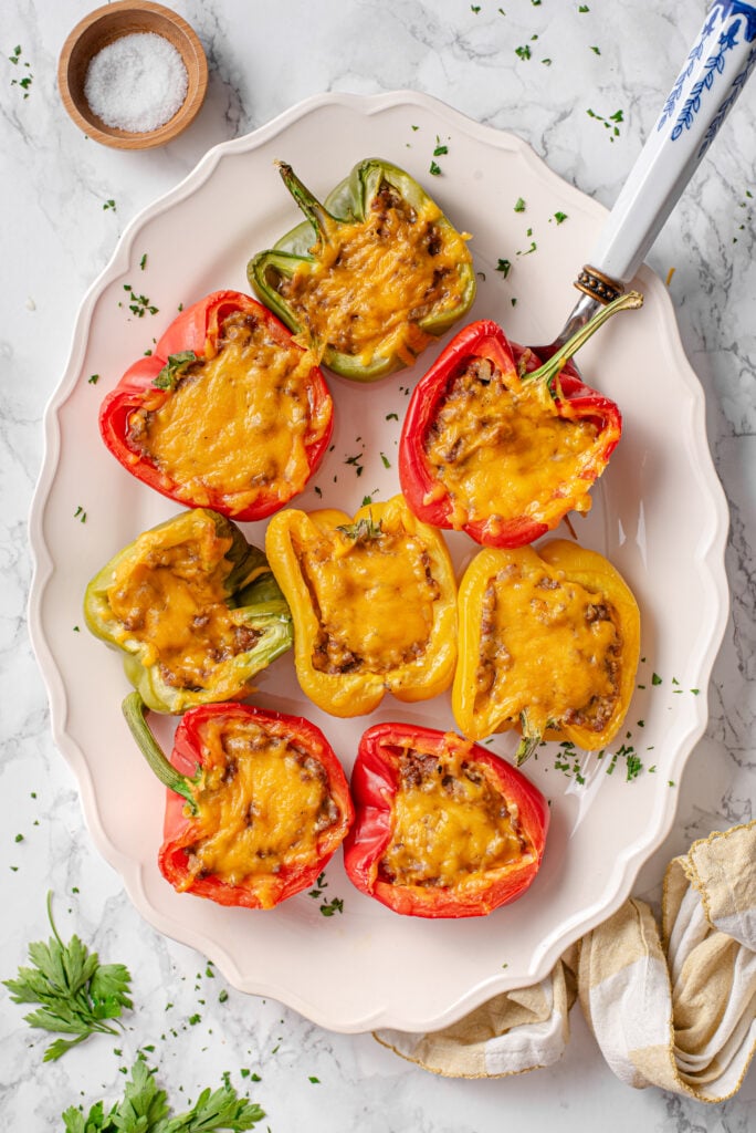 Cheeseburger Stuffed Peppers