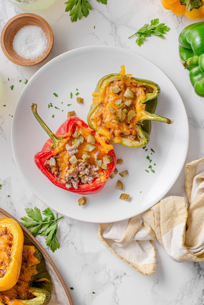 Cheeseburger Stuffed Peppers