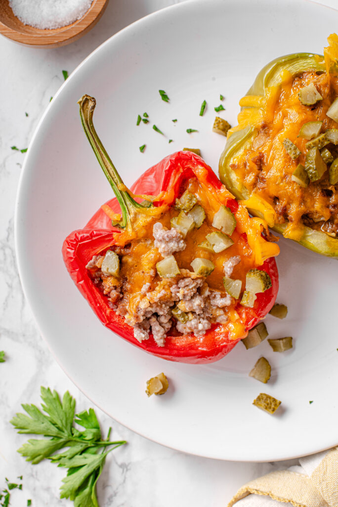 Cheeseburger Stuffed Peppers