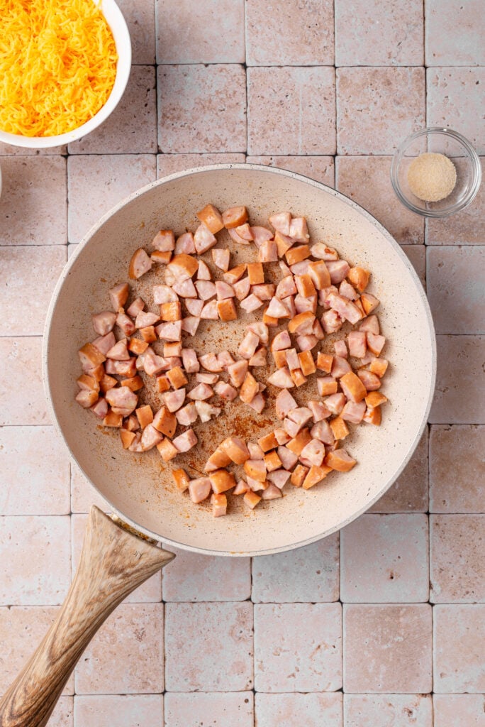 Maple Sausage Egg Bake Prep