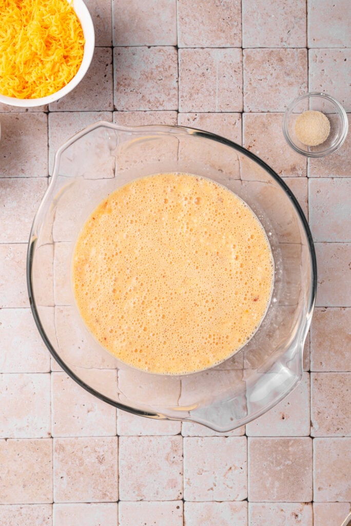 Maple Sausage Egg Bake Prep