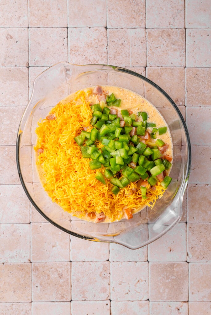 Maple Sausage Egg Bake Prep