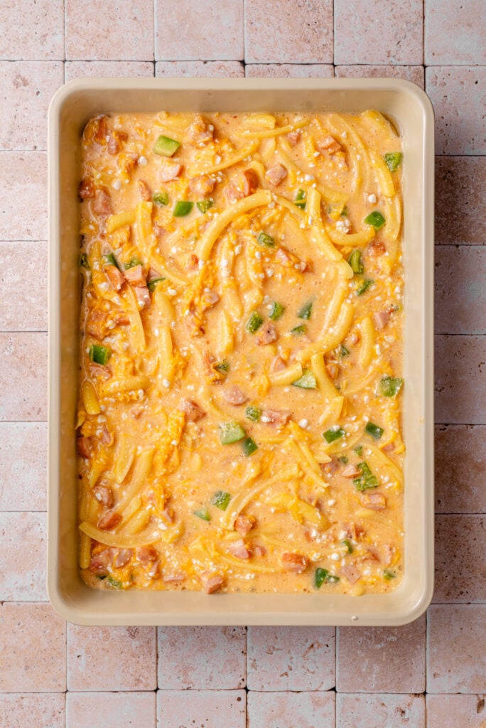 Maple Sausage Egg Bake Prep